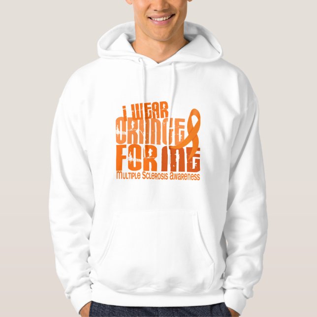 Ich trage Orange für mich multiple Sklerose Hoodie (Vorderseite)