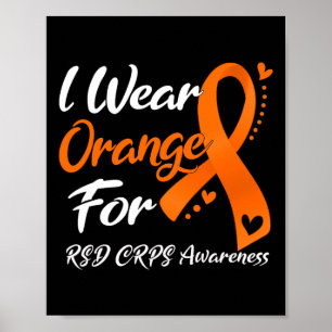 Ich trage Orange für RSD Crps Sensibilität 1 Poster