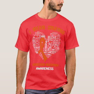 Ich trage Orange für Sucht Erholung Bewusstsein T-Shirt