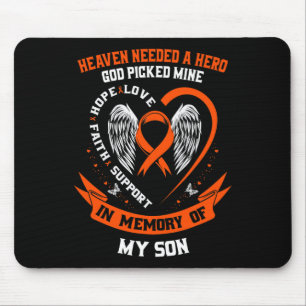 Ich trage Orange in Erinnerung an meine Sohn Leukä Mousepad