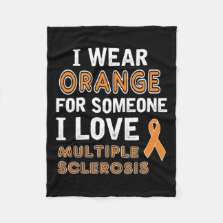 Ich trage Orange - Multiple Sklerose Awareness Fleecedecke
