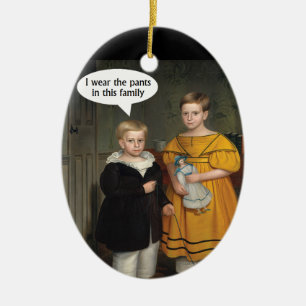Ich trage Pants - Funny Gay Couple Keramik Ornament