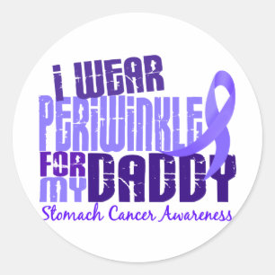 Ich trage Periwinkle Daddy 6,4 Magenkrebs Runder Aufkleber