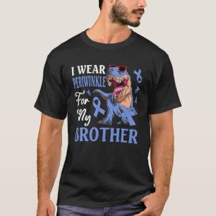 Ich trage Periwinkle für meinen Bruder Magenkrebs T-Shirt