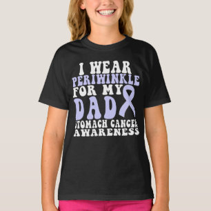 Ich trage Periwinkle für meinen Vater Magenkrebs T-Shirt