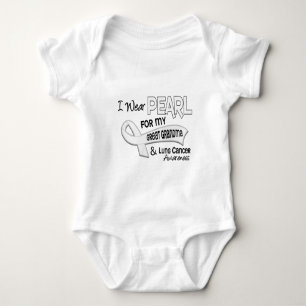 Ich trage Perle für meinen großen Lungenkrebs der Baby Strampler