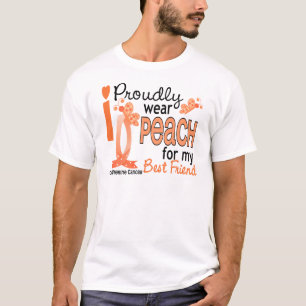 Ich trage Pfirsich für meinen bester Freund 27 T-Shirt