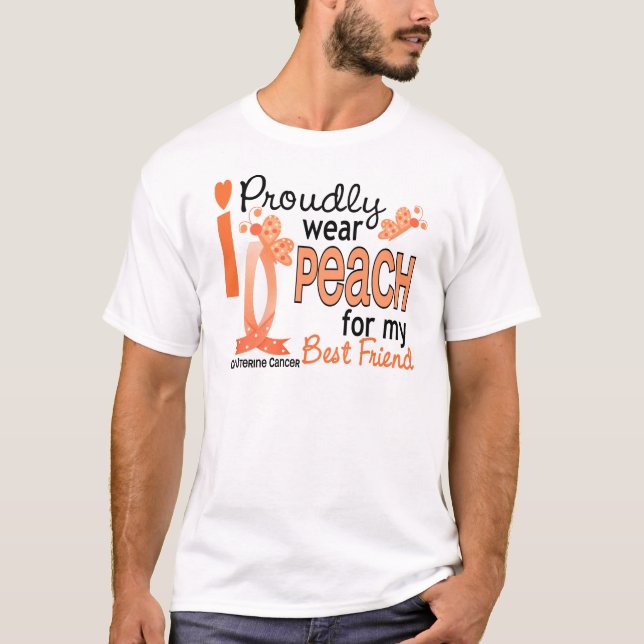 Ich trage Pfirsich für meinen bester Freund 27 T-Shirt (Vorderseite)