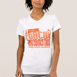 Ich trage Pfirsich für meinen uterinen Krebs der T-Shirt
