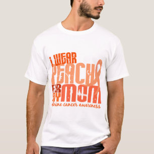 Ich trage Pfirsich für meinen uterinen Krebs der T-Shirt