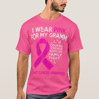 Ich trage Pink für mein Grammi-Brustkrebs-Bewussts T-Shirt