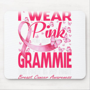 Ich trage Pink für mein Grammie Brustkrebs-Bewusst Mousepad