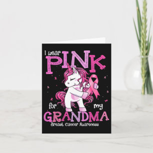 Ich trage Pink für mein Oma Shirt Brustkrebs Awa Karte