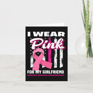 Ich trage Pink für meine Freundin Brustkrebs Aware Karte