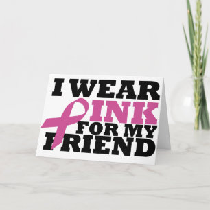Ich trage Pink für meinen Freund Karte