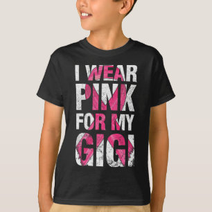 Ich trage Pink für meinen Gigi-Brustkrebs-Überlebe T-Shirt