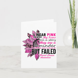 Ich trage Pink für mich selbst, meine Narben Brust Karte