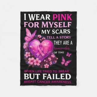 Ich trage Pink für mich selbst meine Narben Brustk Fleecedecke