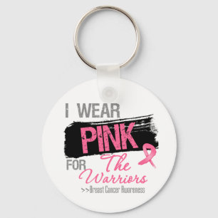 Ich trage rosa Band für den Kriegers-Brustkrebs Schlüsselanhänger