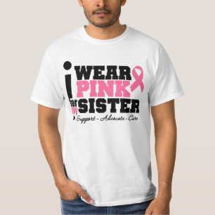 Ich trage rosa Band-Unterstützung für meine T-Shirt