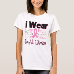 Ich trage rosa Collage für allen T-Shirt