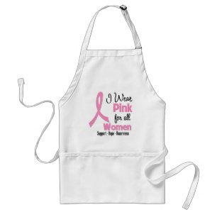 Ich trage Rosa für alle Frauen - Brustkrebs Schürze
