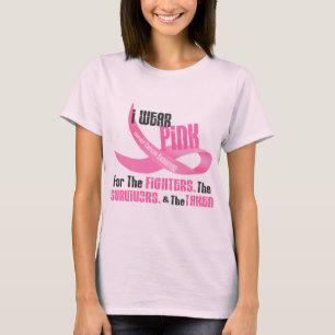 Ich trage Rosa für die KÄMPFER-ÜBERLEBENDEN, di T-Shirt
