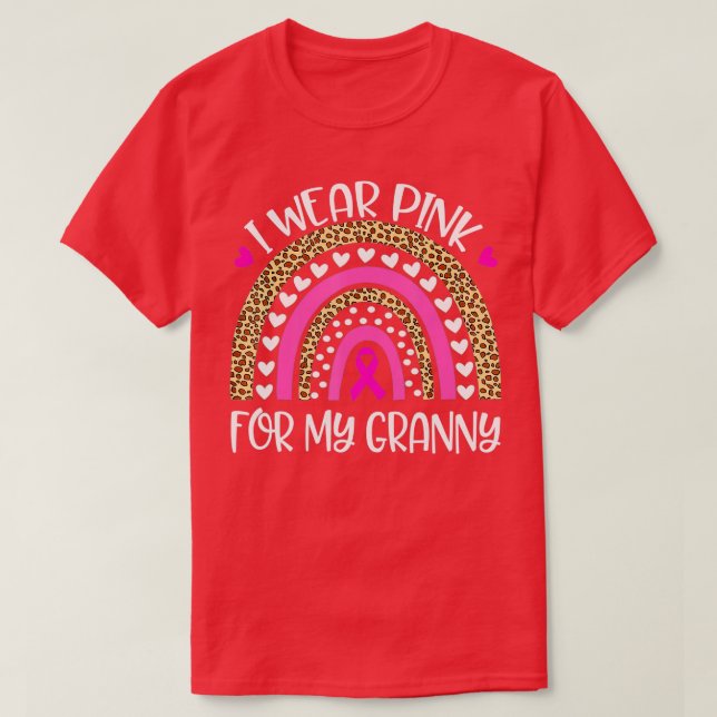 Ich trage rosa für die monatliche Unterstützung ei T-Shirt (Design vorne)