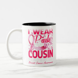 Ich trage Rosa für mein Cousin Brustkrebs-Bewussts Zweifarbige Tasse