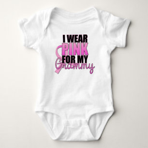 Ich trage Rosa für mein Grammy - Brustkrebs Baby Strampler
