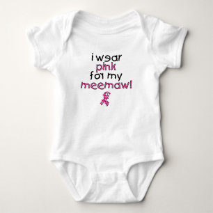 Ich trage Rosa für mein MeeMaw ($18,95) Baby Strampler