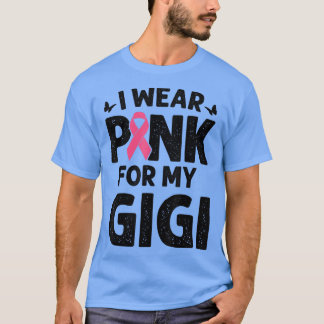 Ich trage Rosa für meine Gigi Butterfly Brustkrebs T-Shirt