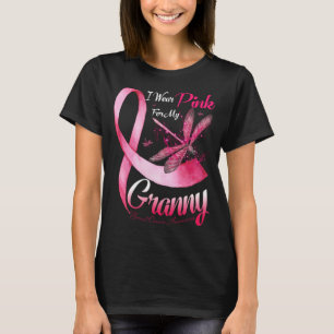 Ich trage Rosa für meine Großartige Libelle Pink R T-Shirt