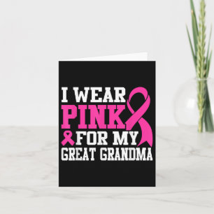 Ich trage Rosa für meine große Oma Brustkrebs Awa Karte