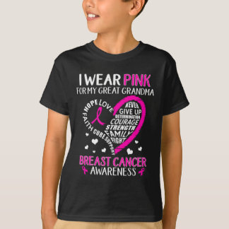 Ich trage Rosa für meine große Oma Brustkrebs Awa T-Shirt