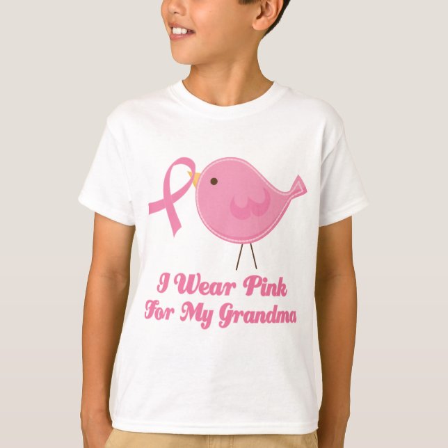 Ich trage Rosa für meine Großmutter T-Shirt (Vorderseite)