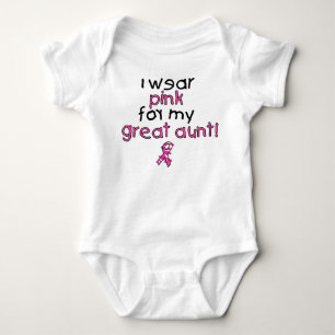 Ich trage Rosa für meine Großtante ($18,95) Baby Strampler