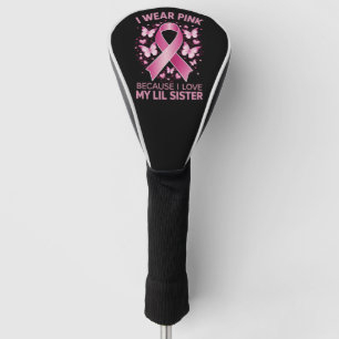 Ich trage Rosa für meine kleine Schwester Brustkre Golf Headcover