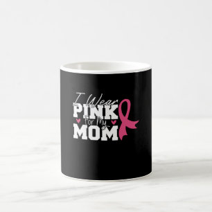 Ich trage Rosa für meine Mama Brustkrebs-Bewusstse Kaffeetasse