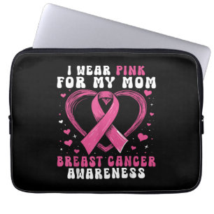 Ich trage Rosa für meine Mama Brustkrebs-Bewusstse Laptopschutzhülle