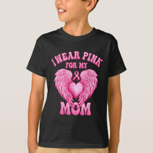 Ich trage rosa für meine Mama Brustkrebs-Unterstüt T-Shirt