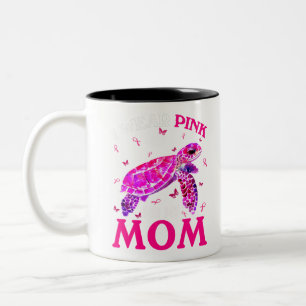 Ich trage Rosa für meine Mama Brustkrebskrankheit Zweifarbige Tasse