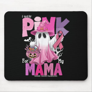 Ich trage Rosa für meine Mama Ghost Brustkrebs Awa Mousepad