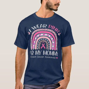 Ich trage Rosa für meine Mama Pink Leopard Regenbo T-Shirt