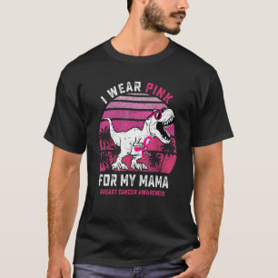Ich trage Rosa für meine Mama Rex Dinosaurier Band T-Shirt