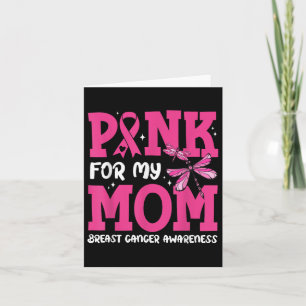 Ich trage rosa für meine Mama, um Brustkrebs zu un Karte