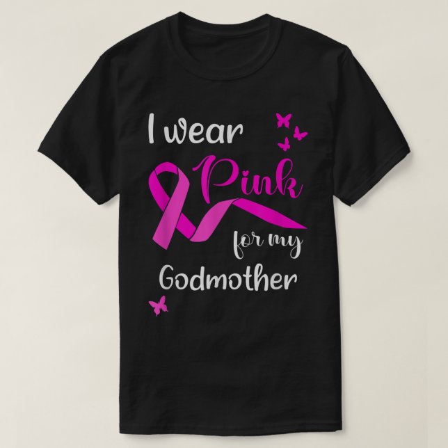 Ich trage Rosa für meine Mutter für die Brustkrebs T-Shirt (Design vorne)