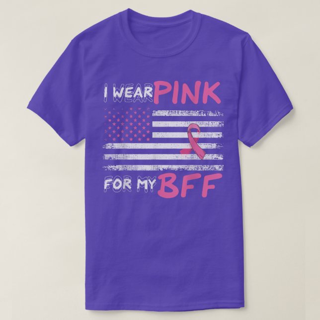 Ich trage Rosa für meine Rosa Brustkrebs Schleife  T-Shirt (Design vorne)