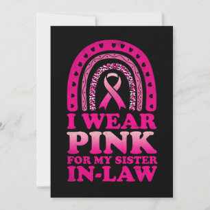 Ich trage Rosa für meine Schwester im Schwiegerkre Einladung