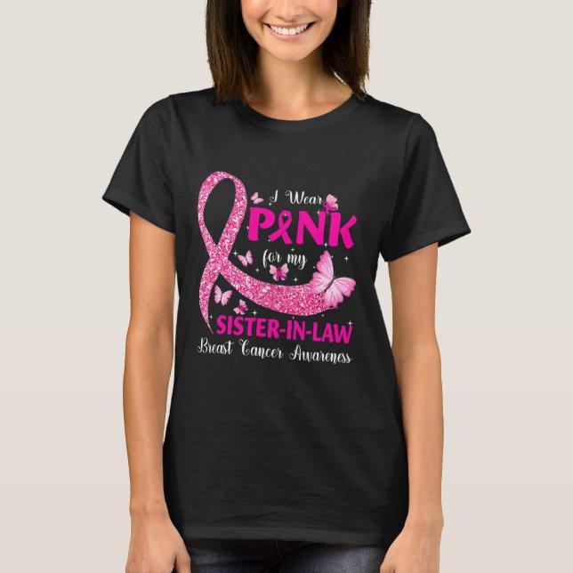 Ich trage Rosa für meine Schwiegermutter Awa T-Shirt (Vorderseite)